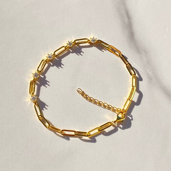 Beautiful bracelet - Silver 925 14K Gold Plated and Zircons ✨ - Picture 3 of 3